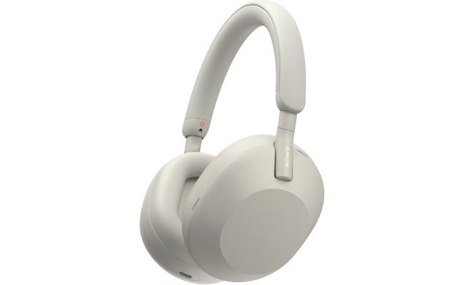 Sony Wireless Noise Canceling Bluetooth Headphone, Magnificent Sound, 30 Hour Battery Life, 32.81 ft Effective Range, 2.4 GHz Band Frequency, Detachable Cord, Closed Dynamic - Silver